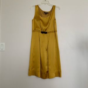 Gold satiny dress